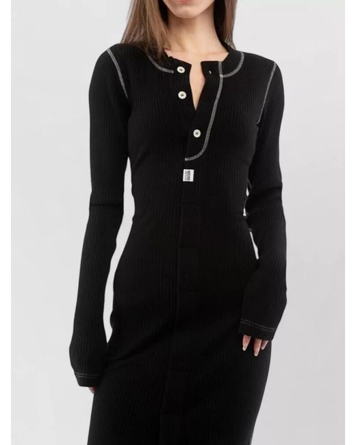 Moschino Black Cotton Casual Dress