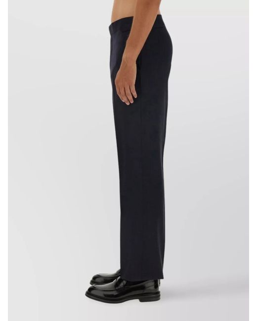 Vivienne Westwood Blue Virgin Wool Straight-Leg Trousers for men