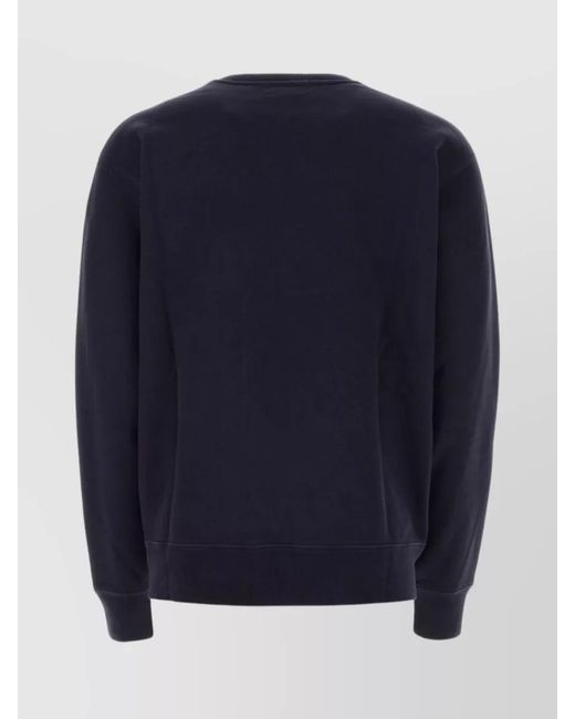 Ambush Blue Cotton-Blend Logo-Print Crew-Neck Sweatshirt for men
