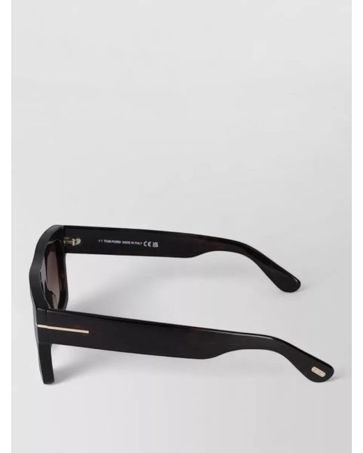 Tom Ford Gray Sunglasses Ft0711 Square Frame Thick Arms