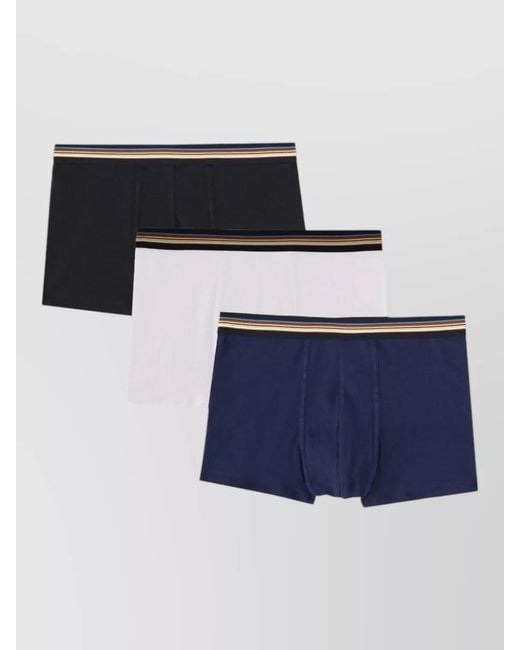 Paul Smith Blue Underwear Set Contrast Elastic Waistband for men