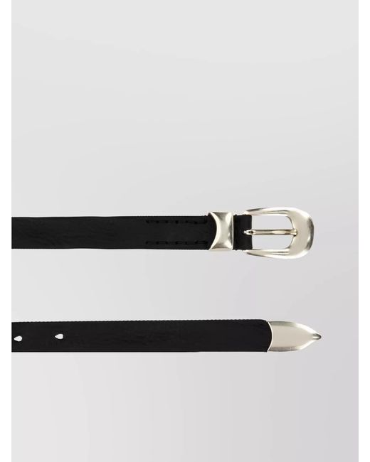 Our Legacy Metallic Leather Belt for men