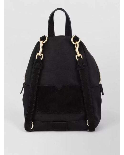 Moschino Black Carry Me Backpack Top Handle Design