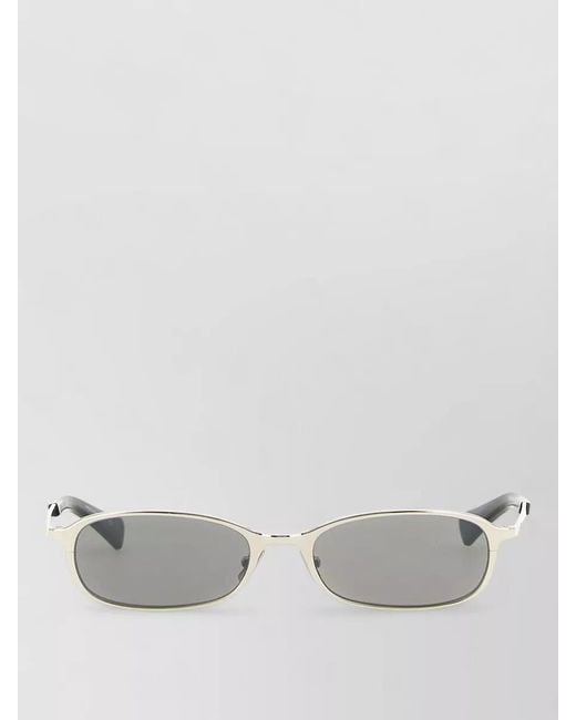 Saint Laurent Gray Oval Sunglasses