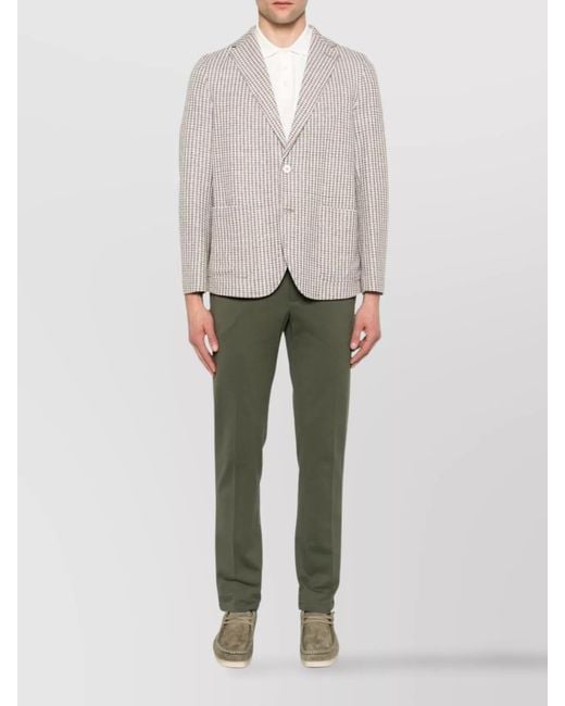 Circolo 1901 Green Cotton Straight-Leg Trousers for men