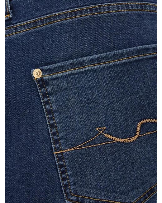 7 For All Mankind Blue Denim Pants Belt Loops Back Pockets