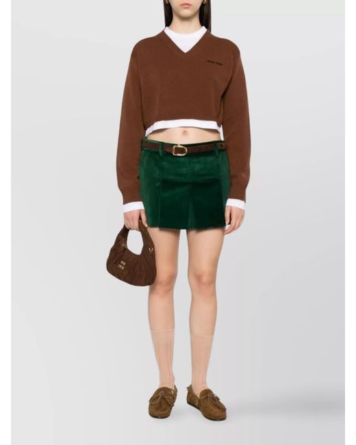 Miu Miu Green Skirts