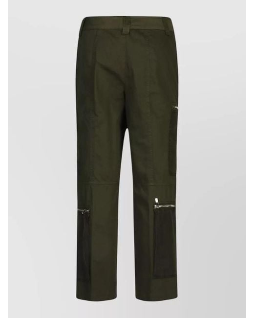 Seafarer Green Delta Cargo Trousers Multiple Pockets Front Zippers