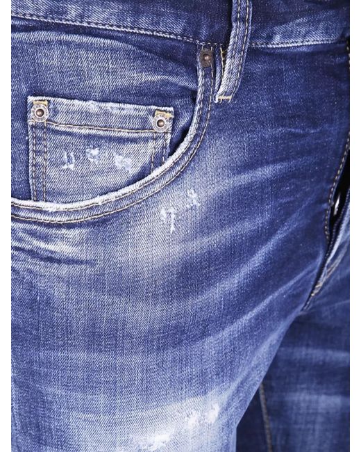 DSquared² Blue Stretch Denim Skinny Jeans for men