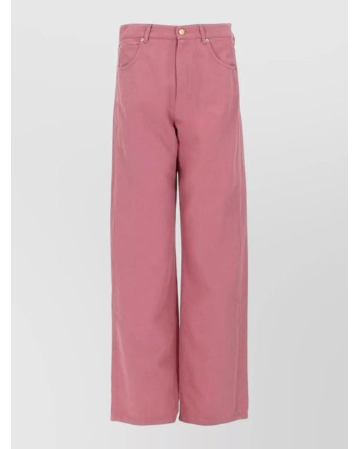 Max Mara Pink Straight-Leg Jeans