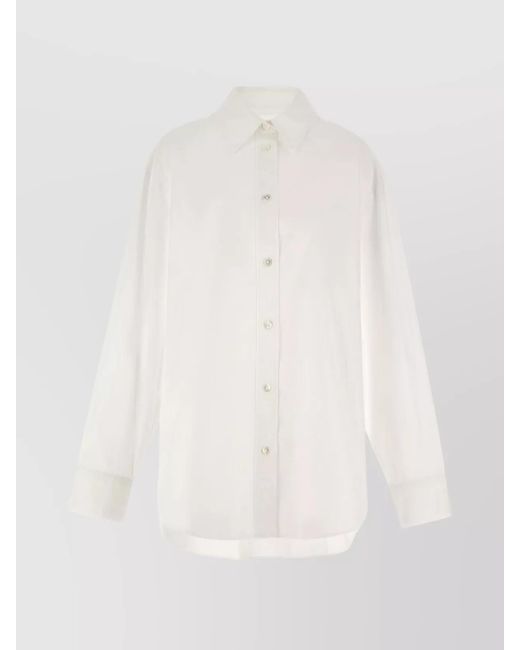 Isabel Marant White Cotton Regular-Fit Shirt