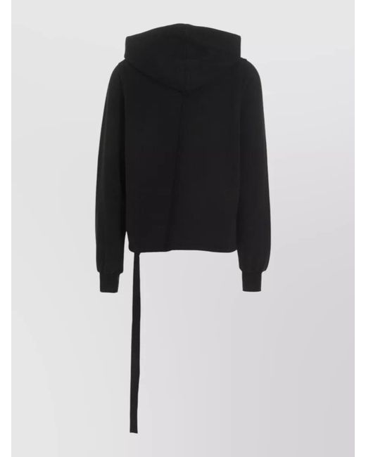 Rick Owens Black Oversized Hooded Jacket for men