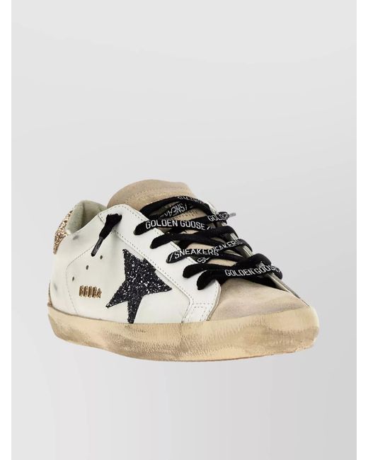 Golden Goose Deluxe Brand Metallic Leather Superstar Low-Top Sneakers