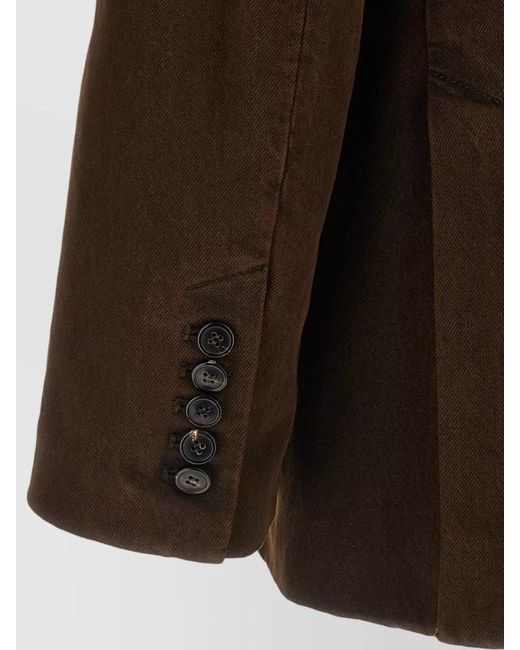 Dries Van Noten Brown Befya Blazer Double Breasted Tailoring Jacket
