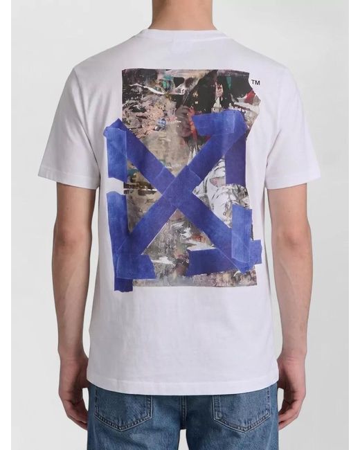 Off-White c/o Virgil Abloh White Offline Arrow Skate Logo Jersey T Shirt for men
