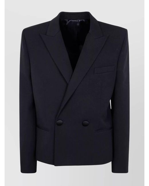 Balmain Blue 2 Button Spencer Jacket for men