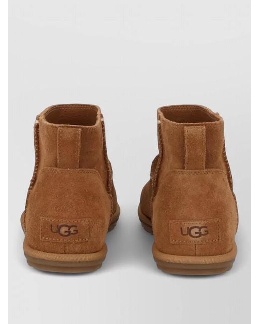 Ugg Brown Casual Ankle Boots Minimal Design
