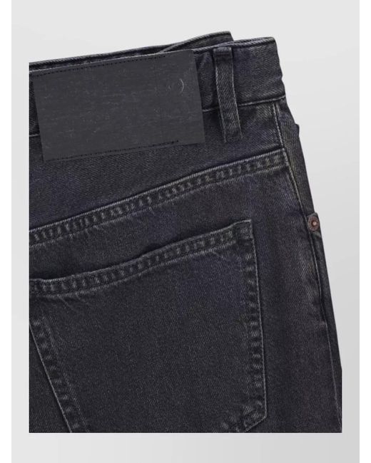 MM6 by Maison Margiela Blue High Waist Wide Leg Denim Pants Pockets
