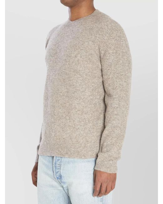 Barena Natural Alpaca-Blend Ribbed Crew-Neck Jumper for men
