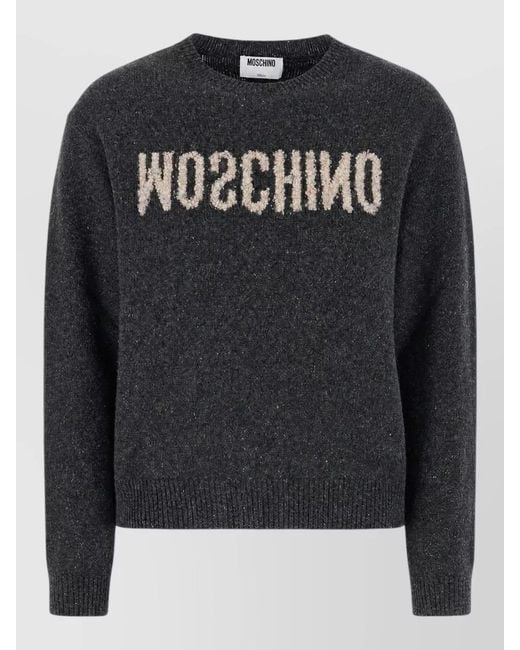 Moschino Black Wool Blend Sweater