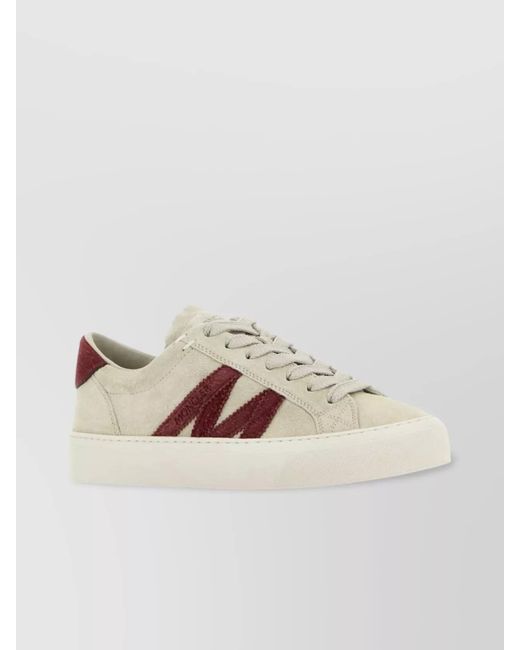 Moncler Multicolor Suede Leather Low-Top Sneakers