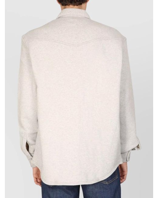 DIESEL White Cotton Shirt for men