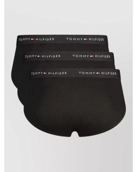 Tommy Hilfiger Black Cotton Briefs for men