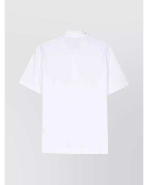 Circolo 1901 White Cotton Piqué Short-Sleeve Polo Shirt for men