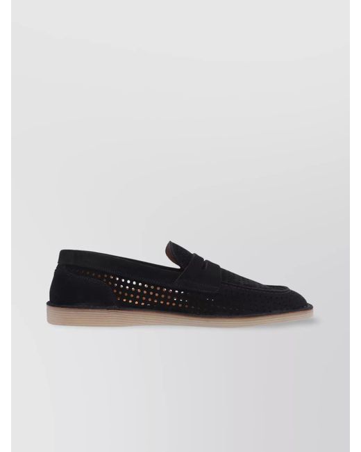 Dolce & Gabbana Black Leather Loafers for men