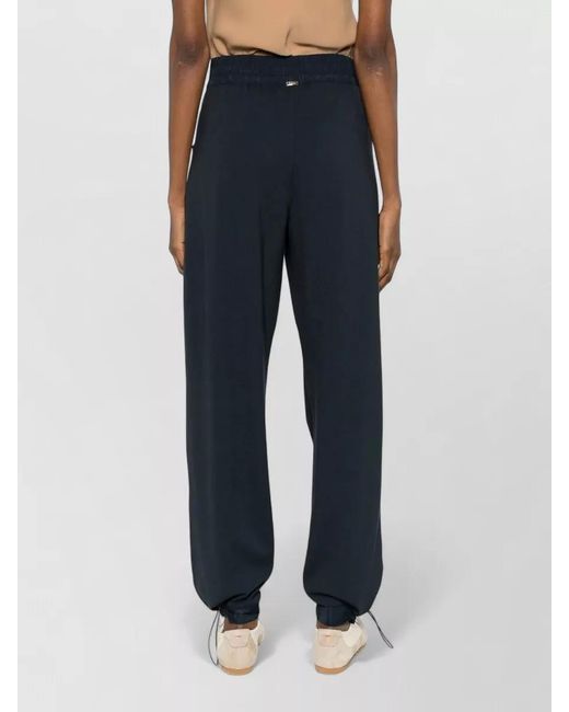 Herno Blue Trousers Adjustable Cuffs Modern Cut