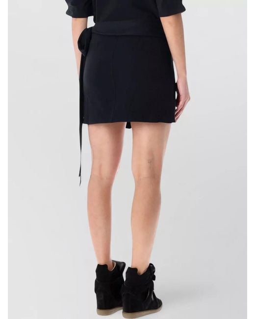 Isabel Marant Black Marant Étoile Berenice Jersey Wrap Skirt