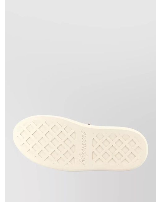 Represent Blue Canvas Rubber Sneakers Contrasting Stitching Toe for men