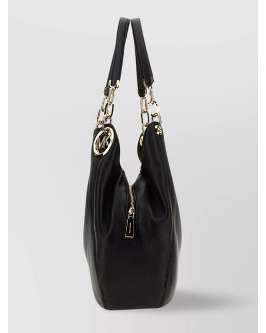 Michael Kors Black Large Leather Shoulder Bag