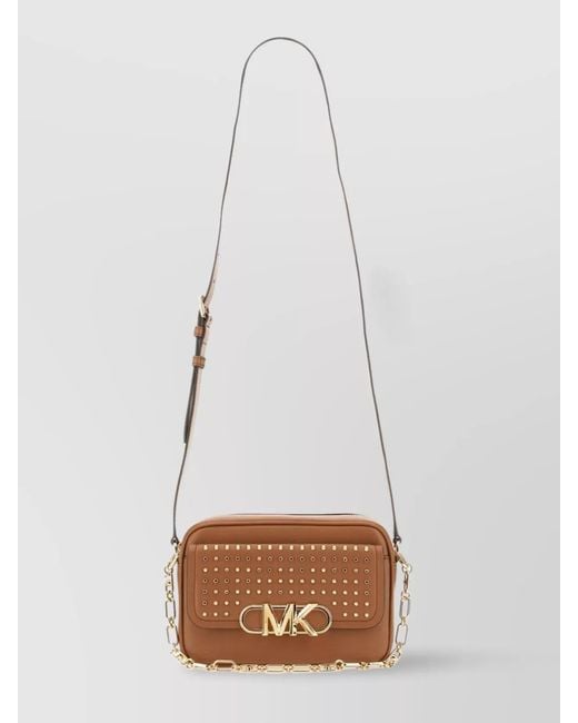 Michael Kors White Medium Leather Crossbody Bag