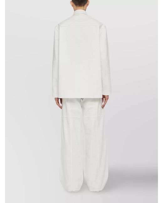 Jil Sander White Denim Shirt for men