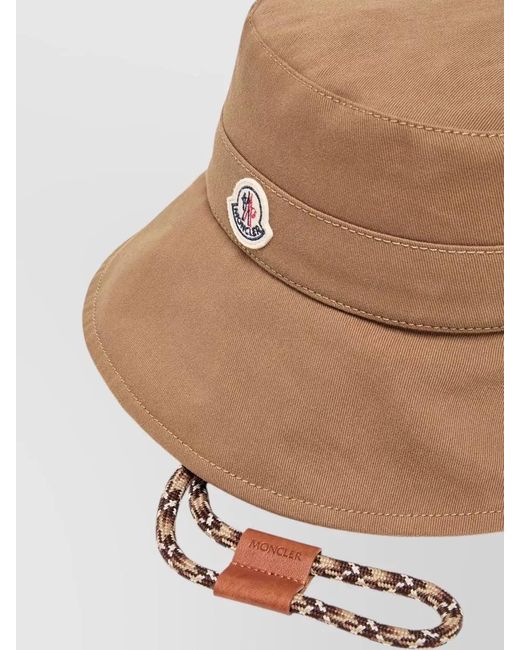 Moncler White Cotton Bucket Hat