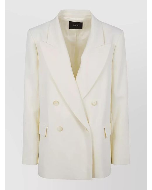 Joseph White Single Breasted Blazer