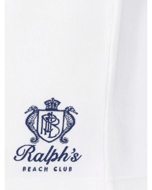 Polo Ralph Lauren White Straight Shorts Back Pocket Side Pockets for men