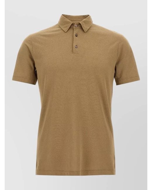 Zanone Natural Ice Cotton Polo Shirt Short Sleeves for men