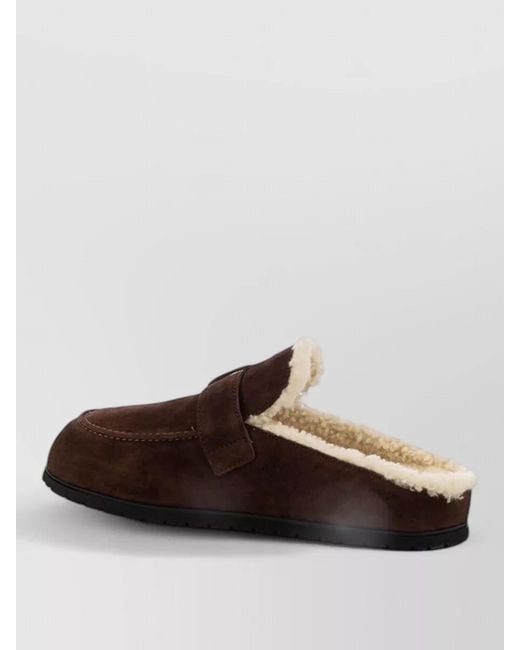 Prada Brown Suede Mules
