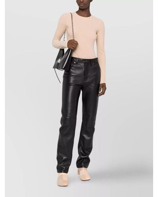 Maison Margiela White Long-Sleeve Crew-Neck Bodysuit