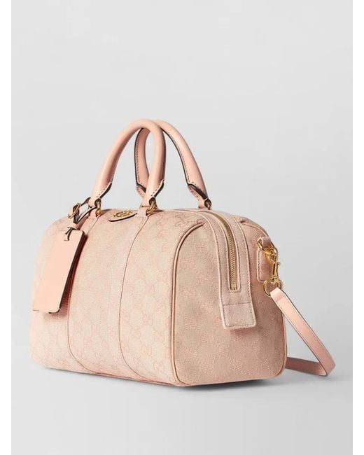Gucci Natural Clutch Bag Detachable Strap Tone Hardware