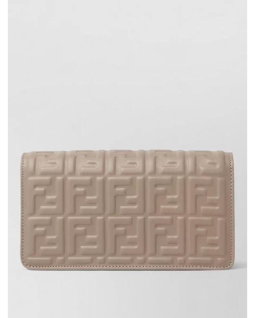 Fendi Multicolor Chain Wallet Shoulder Bag Ff Motif