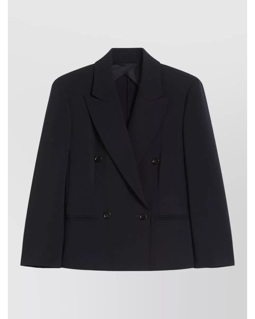 Max Mara Blue Wool Suit Jacket