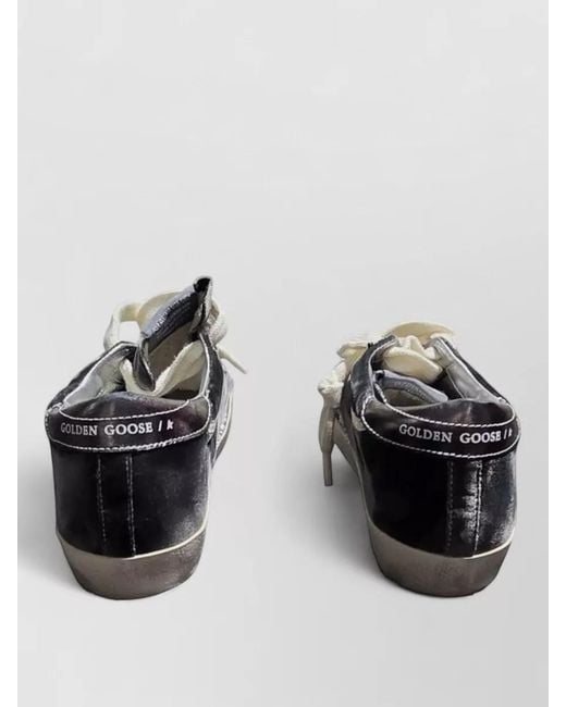 Golden Goose Deluxe Brand Multicolor Super Star Velvet Low Top Laminated Heel