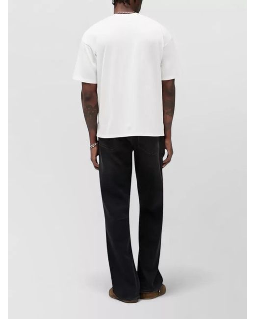 Represent White Relaxed Fit Crew Neck Short Sleeve T-Shirt for men