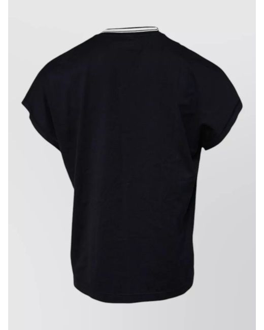Dolce & Gabbana Black Cotton Logo-Print Crew-Neck T-Shirt for men