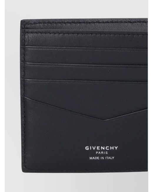 Givenchy Black Leather Bifold Wallet for men
