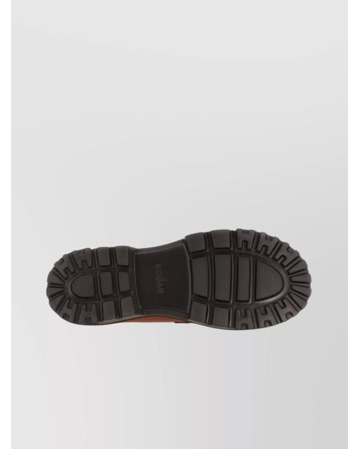 Hogan Brown Leather Loafers