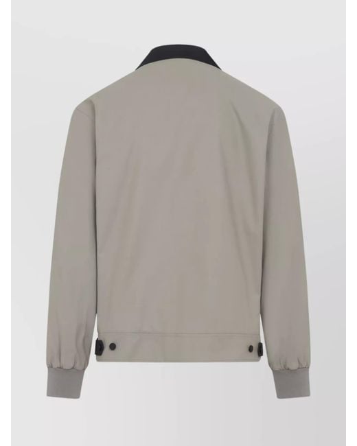 Givenchy Gray Cotton Harrington Jacket for men
